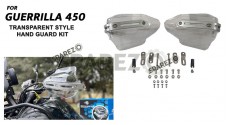 Fit For Royal Enfield Guerrilla 450 Transparent Style Hand Guard Kit - SPAREZO